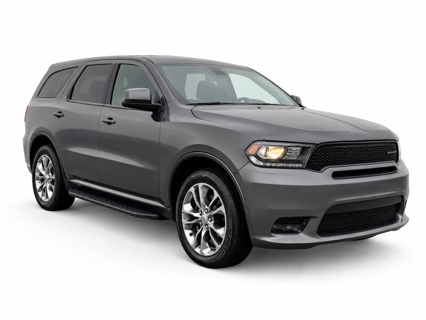 2020 Dodge Durango Pursuit AWD in Granite Clearcoat — front three-quarter view
