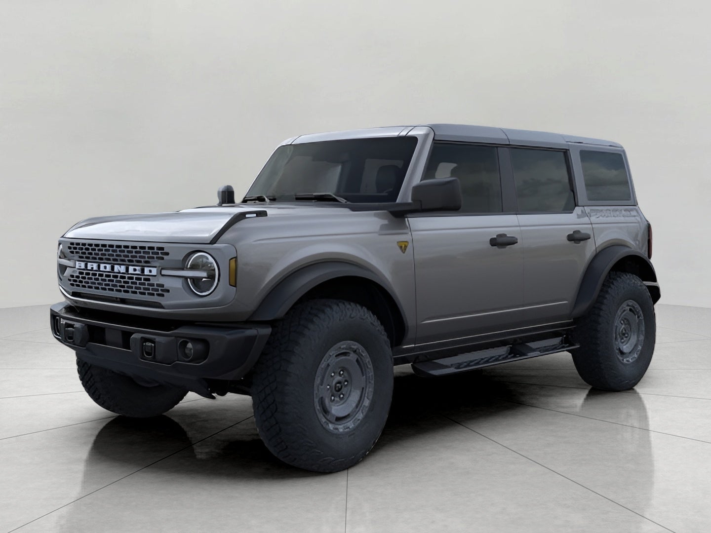 2025 Ford Bronco Badlands 4 Door Advanced 4x4 in Carbonized Gray Metallic — front three-quarter view