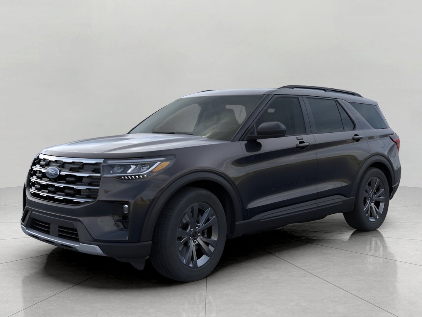 2026 Ford EXPLORER ACTIVE in Agate Black Metallic — front three-quarter view