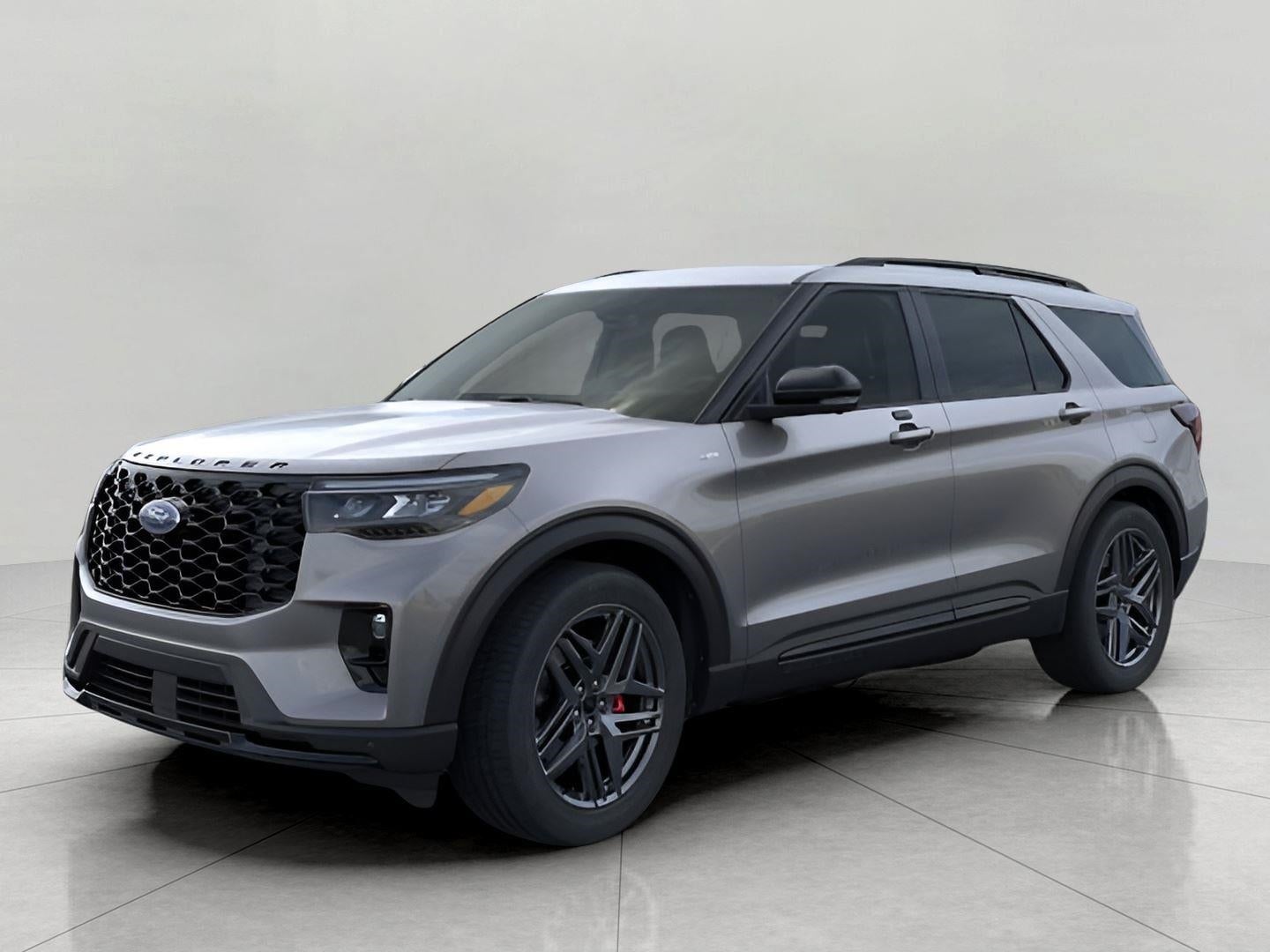 2026 Ford Explorer ST-Line 4WD in Carbonized Gray Metallic — front three-quarter view