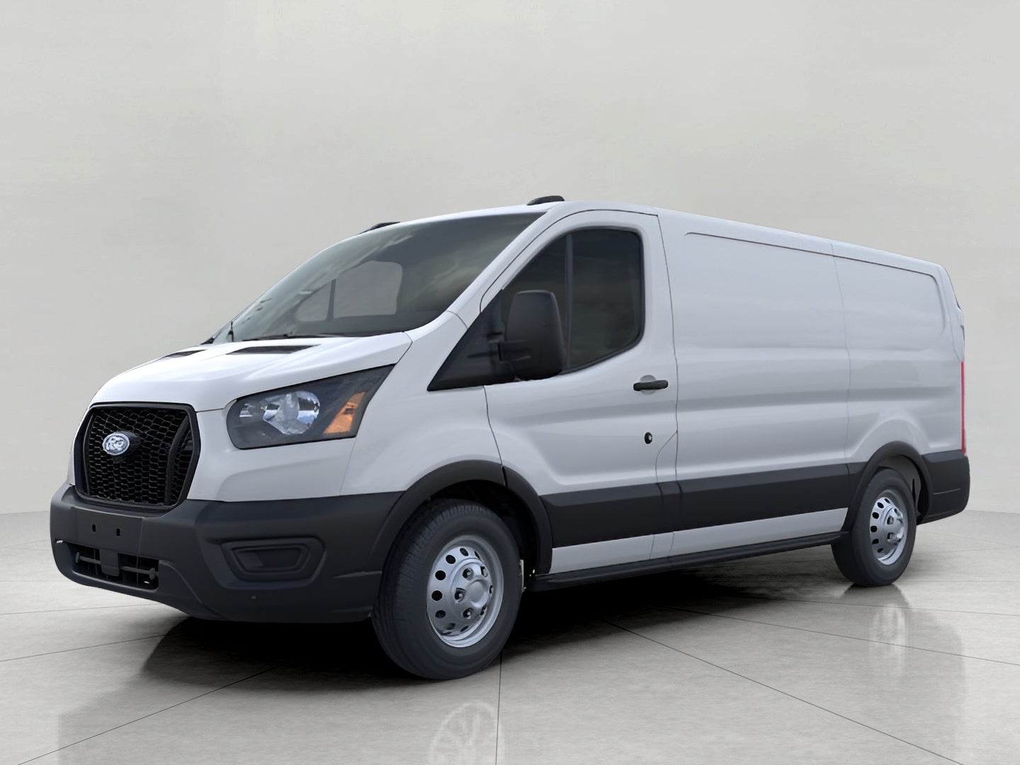 2026 Ford Transit Cargo Van T-250 130 Low Rf 9150 GVWR AWD in Oxford White — front three-quarter view