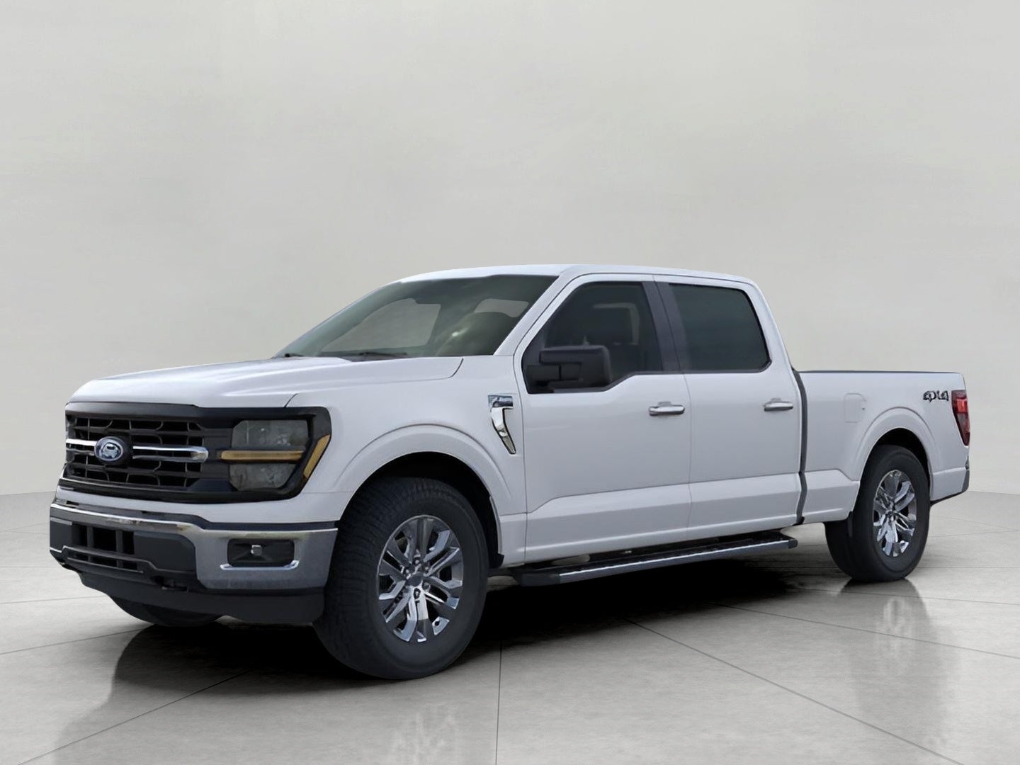 2026 Ford F-150 XLT 4WD SuperCrew 6.5' Box in Oxford White — front three-quarter view