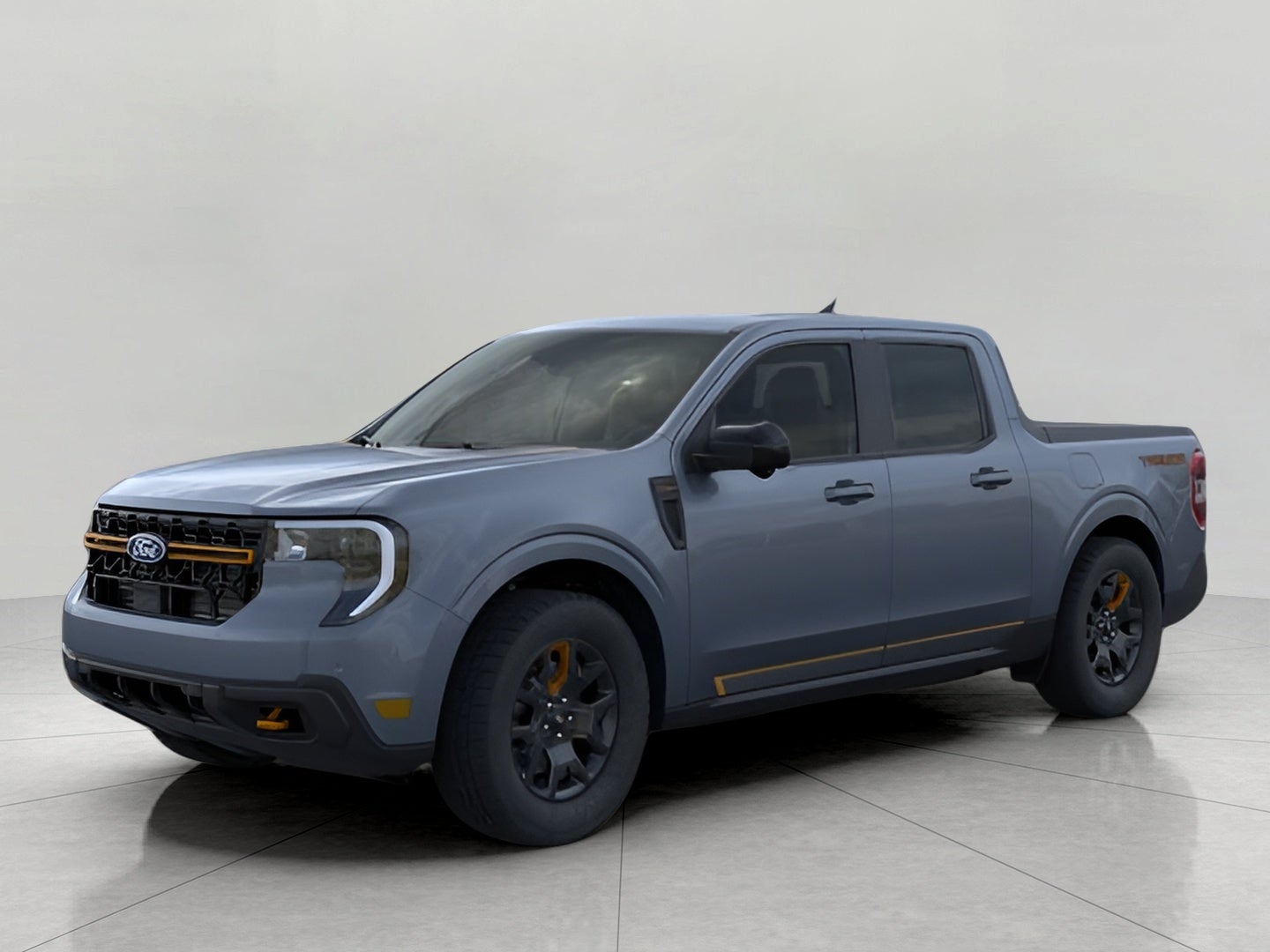 2026 Ford Maverick Tremor AWD SuperCrew in Azure Gray Metallic Tri-Coat — front three-quarter view