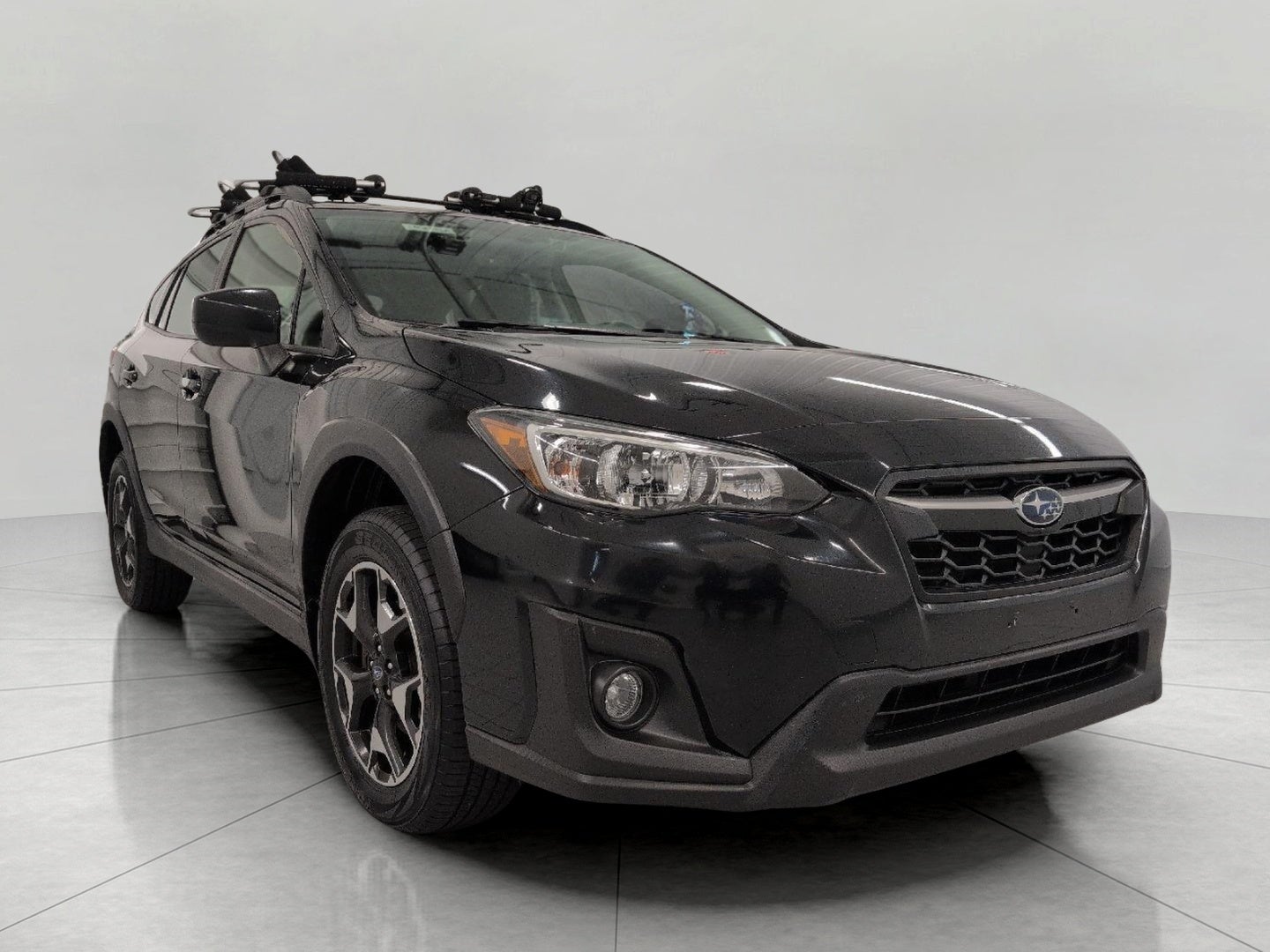 2019 Subaru Crosstrek 2.0i Premium CVT in Crystal Black Silica — front three-quarter view